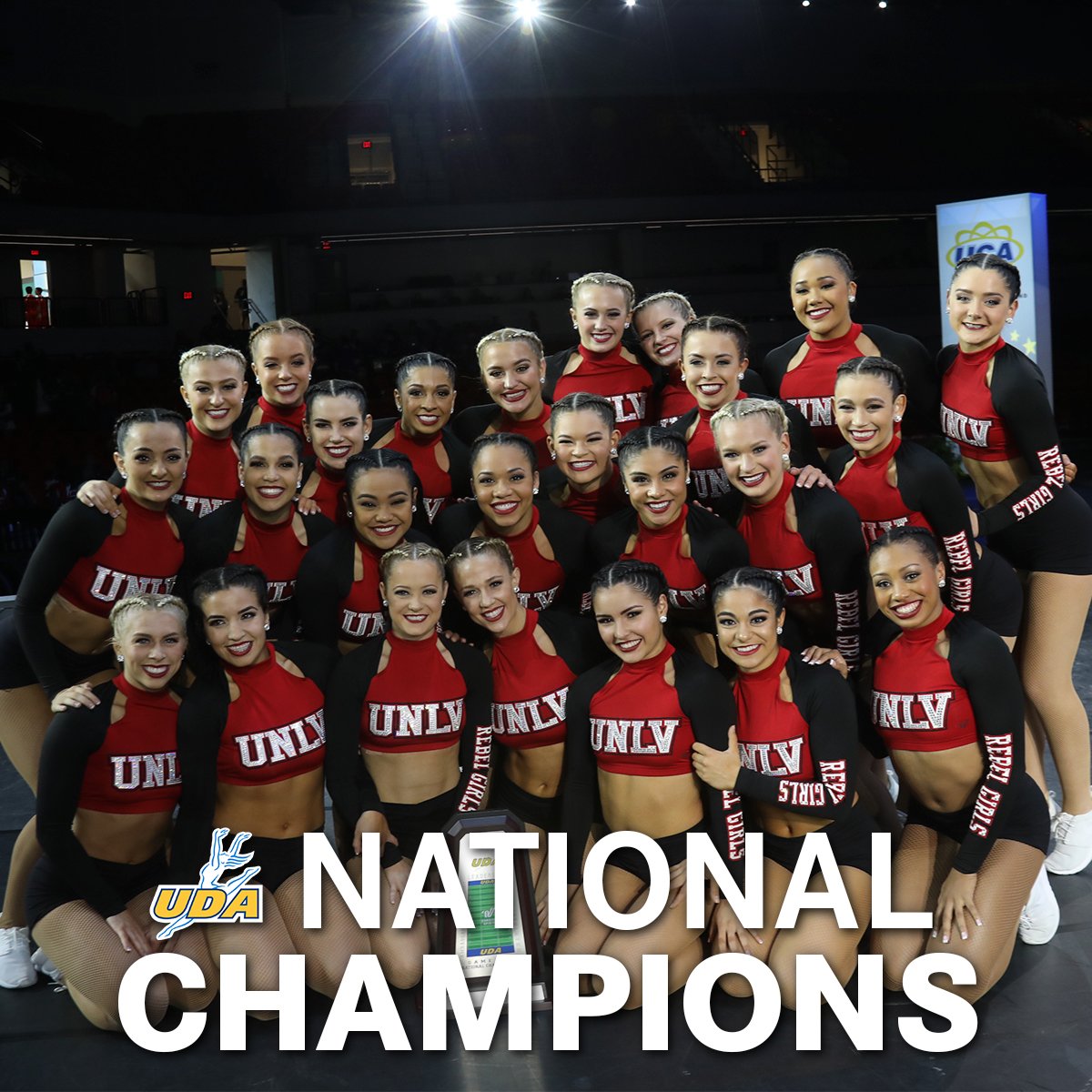 UDAnews's tweet photo. Congratulations to our 2019 UDA Game Day National Champions! #UDAnationals

DIA - University of Nevada - Las Vagas
DI - Grand Canyon University
Open Dance - University of Central Oklahoma https://t.co/PvyrWVxZQT