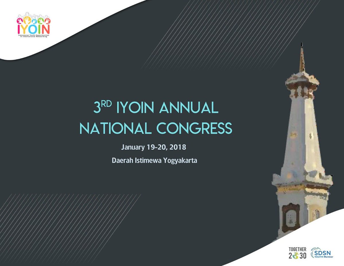 Selamat pagi IYOINers..
hari ini akan diadakan kongres Nasional IYOIN yang ketiga di Yogyakarta

STAY CONNECTED.
Web : iyoin.org
Twitter : @iyoinorg
Facebook : @iyoinorg
Instagram : @iyoinorg
LINE ID : @ksy6330u
Email : iyoinorg2@gmail.com
Whatsapp : +62817-6300-798