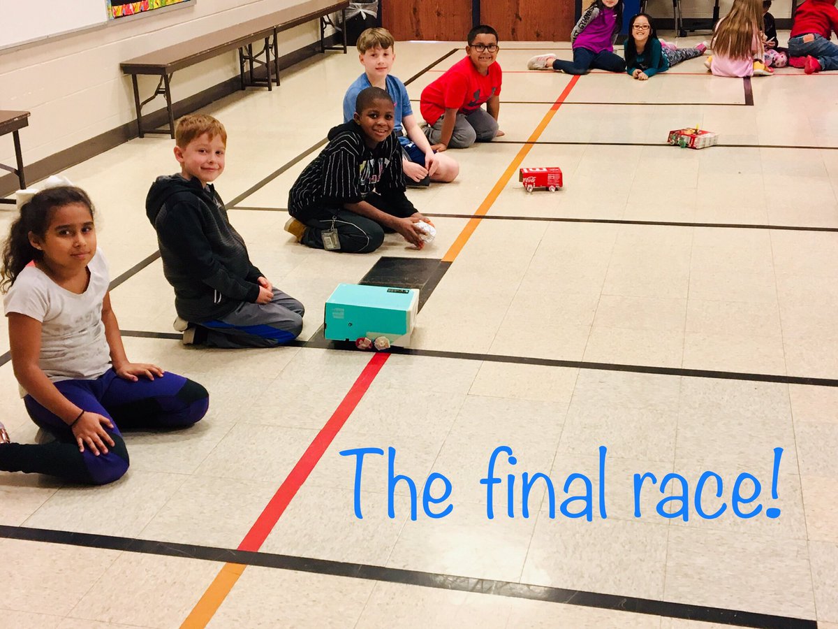 rachel_fendley's tweet photo. 3rd graders raced rubber band cars today! They worked collaboratively to build their cars out of recycled materials.  The winners, who will represent us at GISD STEAMposium, are the “turtlecorns”! 🐢🦄 @KA_Knights @Kimberlin_PTA #kimberlinshines @gisdmagnets #ChooseGarlandISD https://t.co/I9oC7Bassm