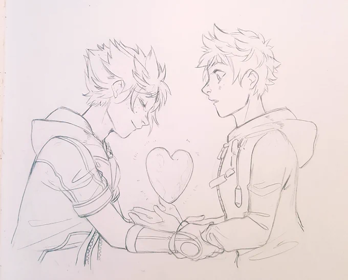 Kingdom heart sketchies because I am in A MOOD. #KingdomHearts 