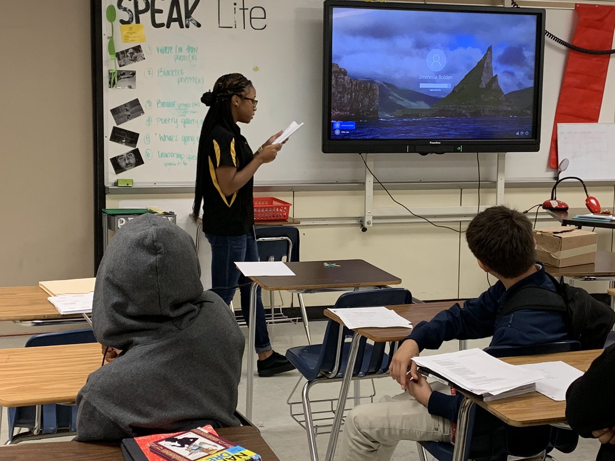MrsOguntuga's tweet photo. Today was our first edition of #firstchapterfriday students enjoyed listening to the first chapter of a new book previewed! @MsJLBolden @tianabean @HoffmanHornets #MeetMeintheMidddle #weread #buildingacommunityofreaders
#canicheckthatbookout #wearehoffman #belltobelllearning https://t.co/1fbszc6e9h