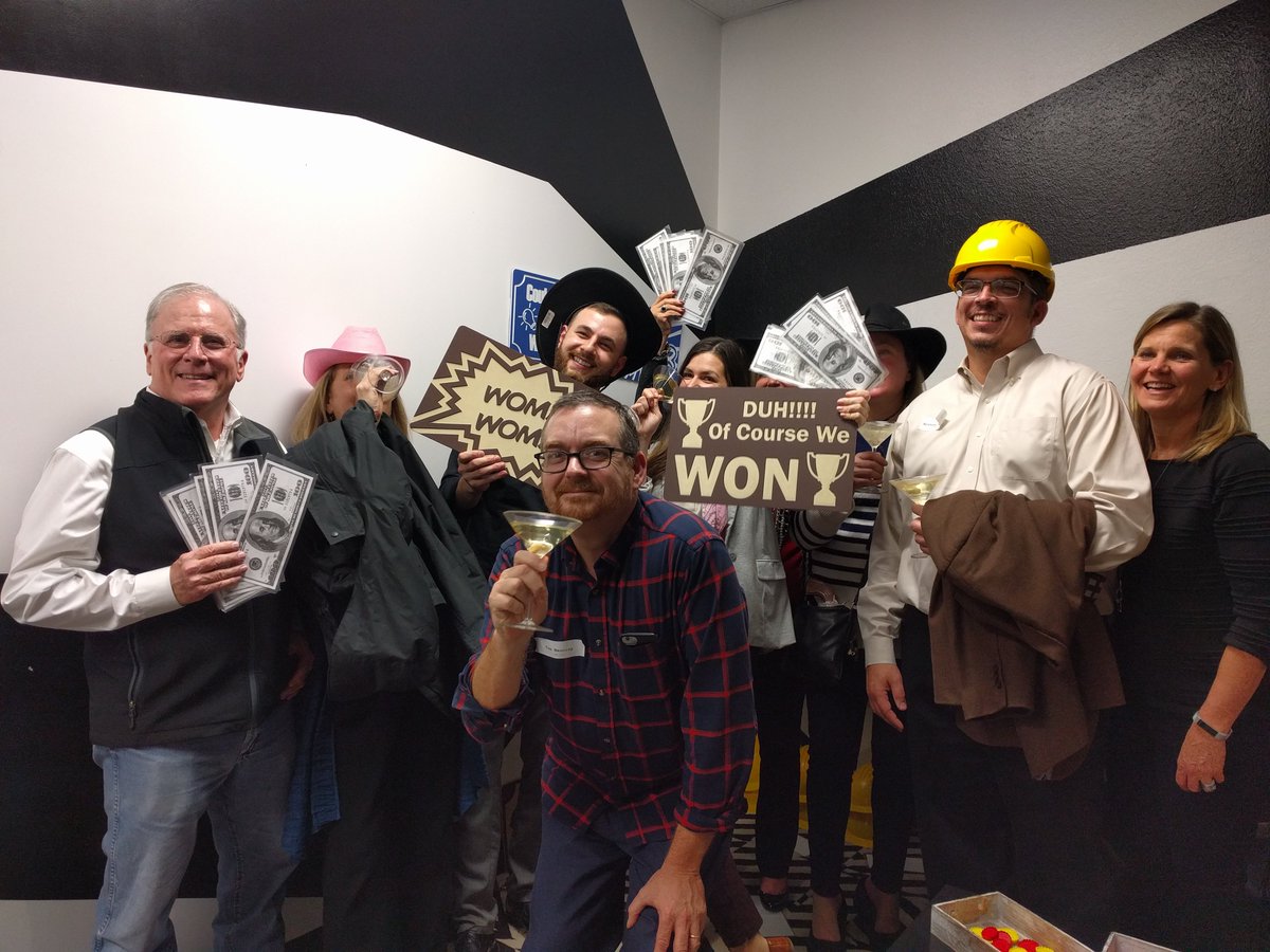 LearningForward's tweet photo. This week was full of meetings and workshops for the Learning Forward team, but we made sure to set aside some time for fun. So what's fun and a great team building activity? An Escape Room! https://t.co/qpGZzsH6f3