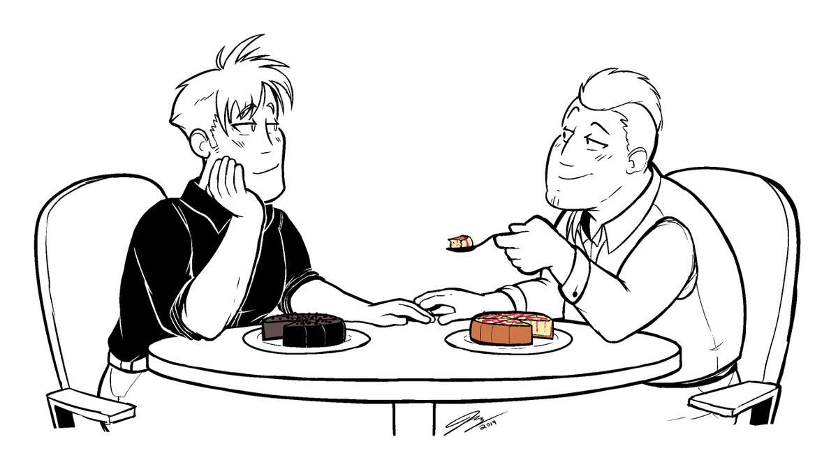 jeminy3's tweet photo. A different sort of Havoc/Breda cheesecake.
Waist-up commission for @kawaiirunning ! Thank you for commissioning me!!
#bravoc #jeanhavoc #heymansbreda
Commission info: https://t.co/zdyz7clIZf
Tumblr post: https://t.co/x4mqbUNjIj https://t.co/sNgCcD8kms