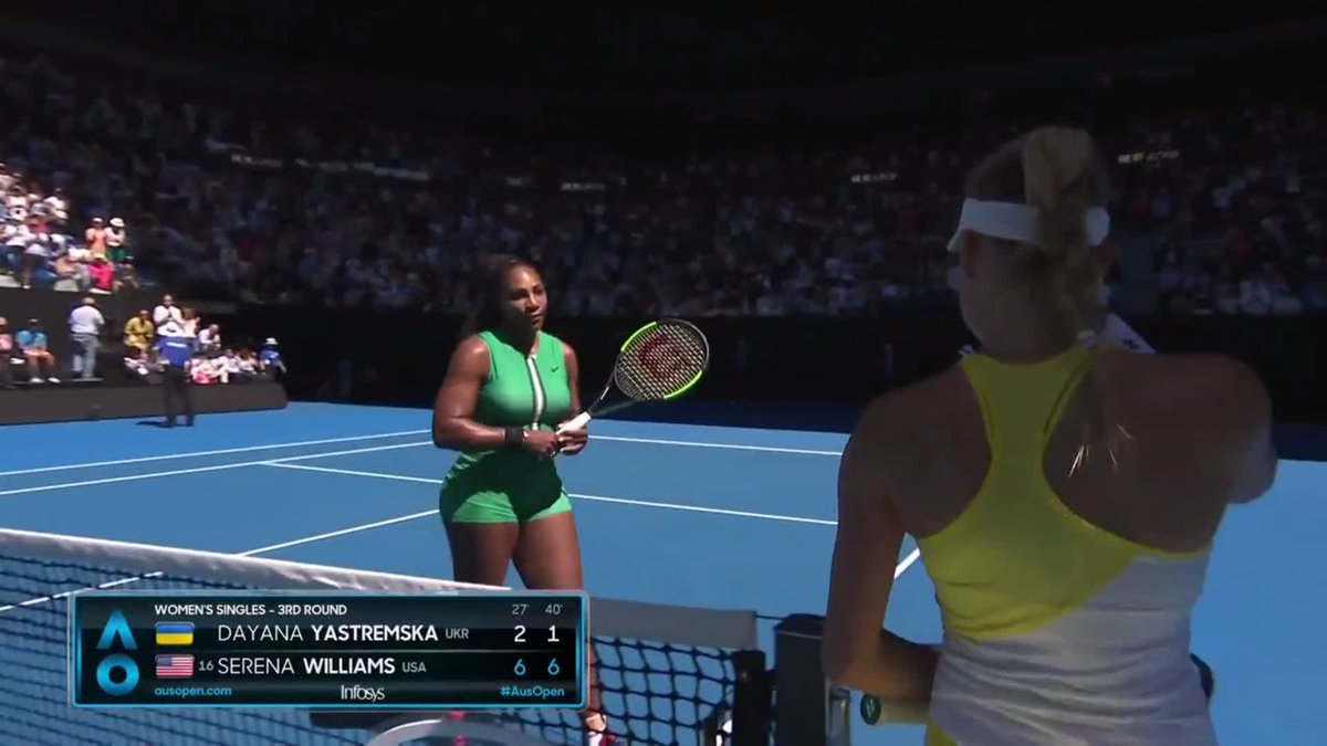 “You did amazing. You did so well. You did amazing. Don’t cry. You did really well.”
❤️ @serenawilliams
#AusOpen