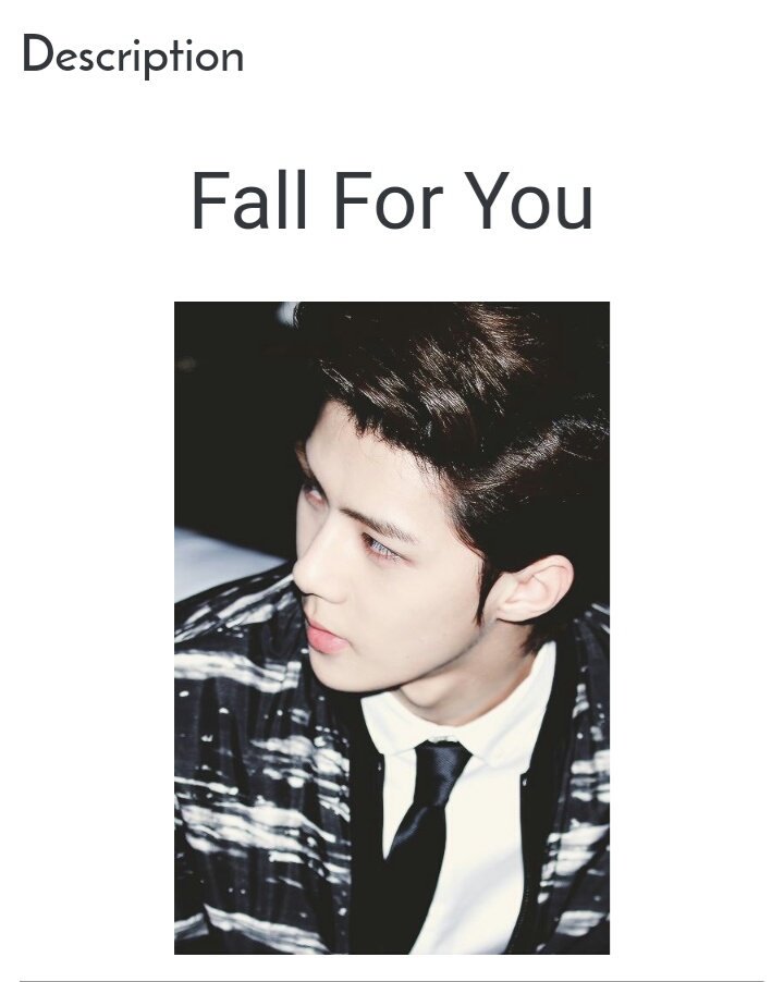 Fall For YouCompletedDrama, RomanceSehun x OCMr CEO Oh Sehun is here!  https://www.asianfanfics.com/story/view/672624/fall-for-you-drama-fluff-romance-you-exo-sehun