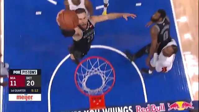👏 @blakegriffin23 (32 PTS, 11 REB, 9 AST) records a near triple-double, leading the @DetroitPistons to the home win! #DetroitBasketball
