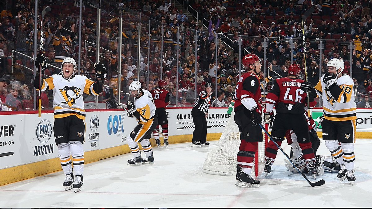 penguins's tweet photo. Roster changes, crazy angles, and an OT victory in Arizona.

Snap Shots: https://t.co/4SSgGJF8xP https://t.co/yJtzKXtuJf