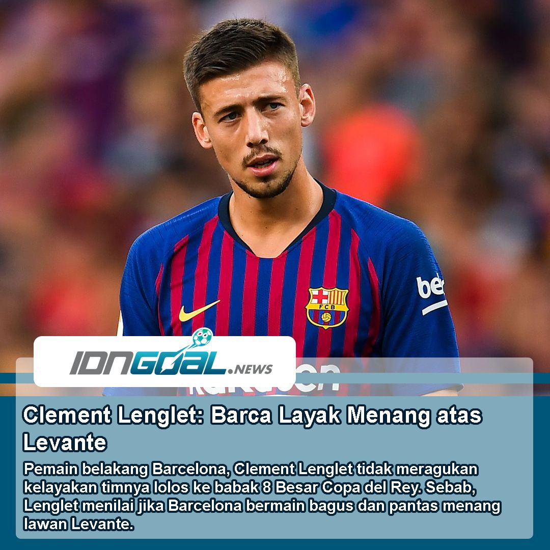 Pemain belakang Barcelona, Clement Lenglet tidak meragukan kelayakan timnya lolos ke babak 8 Besar Copa del Rey.
.
Sumber: https://buff.ly/2SWXXh0
#idngoalnews #barcelona #Lavante #LigaEropa #LuisSuarez #LaLiga #ClementLenglet #PremierLeague #Messi #UEFA #FIFA #ligainggris