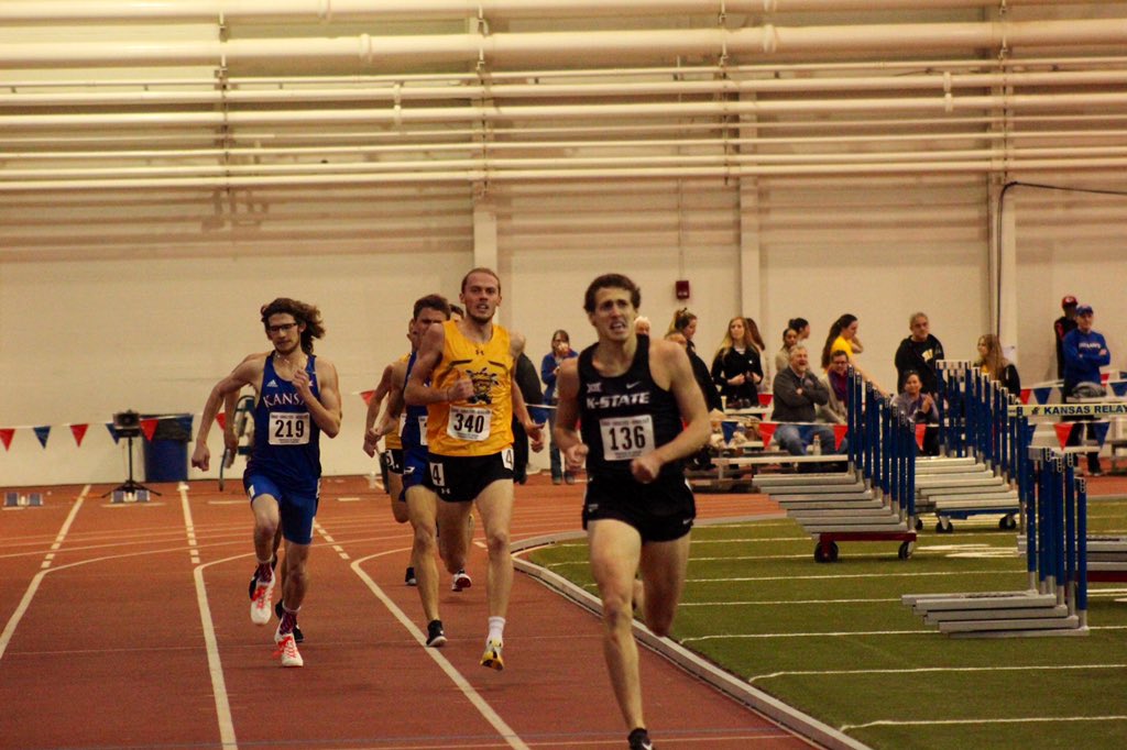 Dylan Brenneman runs a strong race in the men’s 1,000 meters to win the event in 2:31.05! 

#KStateTF men’s 1,000 meters results:
1. Dylan Brenneman, 2:31.05
4. Keegan Donahue, 2:32.73