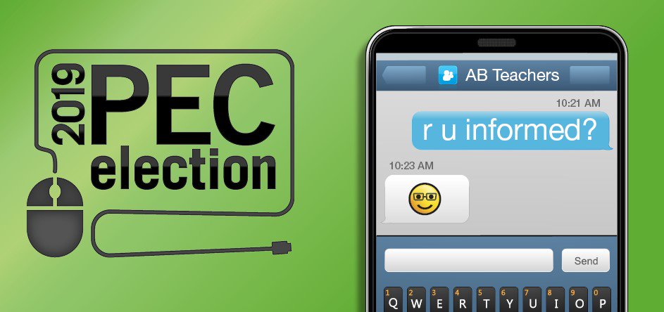 Nominations are closed and we have a race for President! Find out about your candidates for the 2019 PEC Election. #abed 

teachers.ab.ca/News%20Room/Ca…