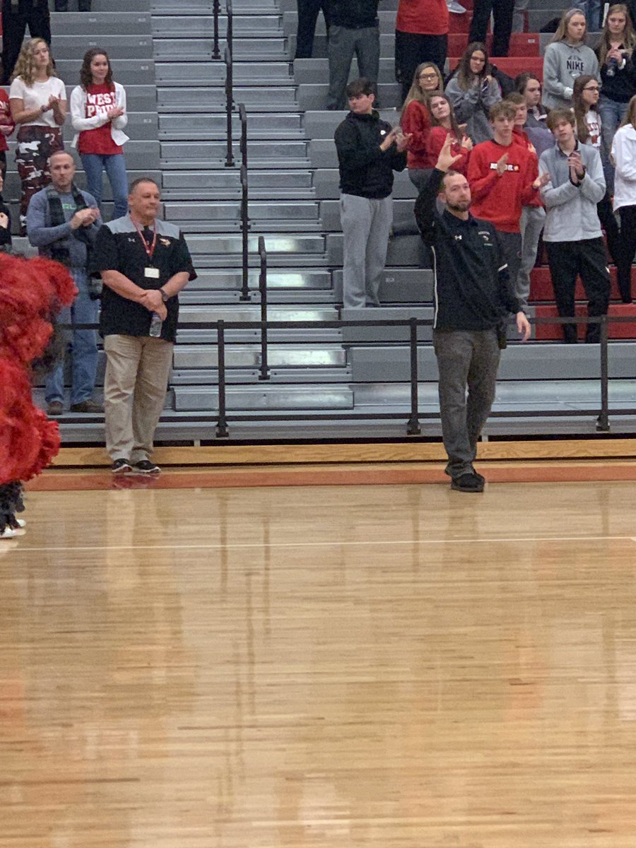 PHS_Sports_Med's tweet photo. @VikeNation honored fellow vets and color guard at tonight’s game Vrs West for Military night #vikediff #GoldenMegaphone https://t.co/y0sgc9zzMt