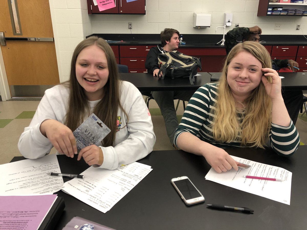 WalkertownHigh's tweet photo. Congratulations to Mrs. White’s students, Emily Moore and Briana Oxendine, for their first place win in the Chemistry division of @WSFCS_Science Science Fair! @KaylaKay0217 #packstrong https://t.co/YhUSaWEcuA