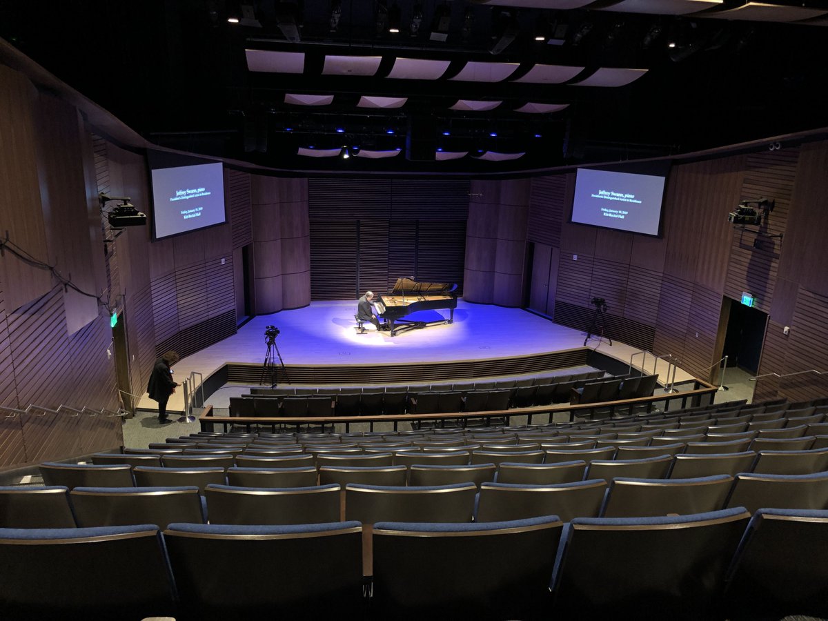 This beautiful space was also made possible because of the vision &amp; dedication of those standing alongside me today: Todd Sullivan, the director of the School of Music, Todd Steffen from CORE Construction and Joseph Tyndall from RSP Architects.
