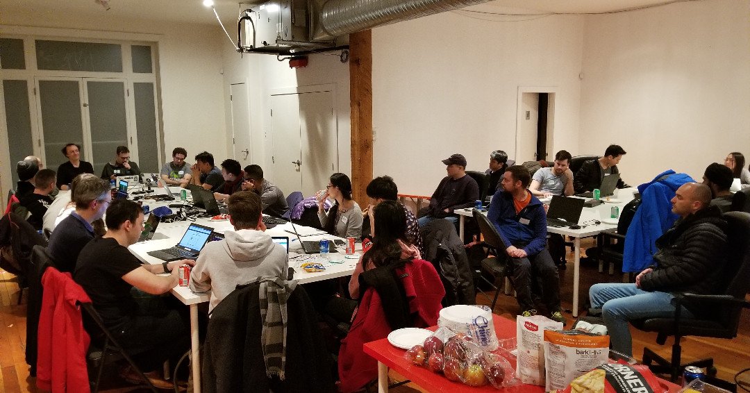 CodeCoreCollege's tweet image. Just bunch of coders coding around at Community Hack Night : January Edition @GDGVanCity ! Let the coding begin!
.
.
.
.
.
#CCdemoDay #CodeCoreCrew #CodeCore #CodeCorelife #bootcamplife #webdev #vancouver #javascript #reactjs #startups #code #html #css #startups #meetups