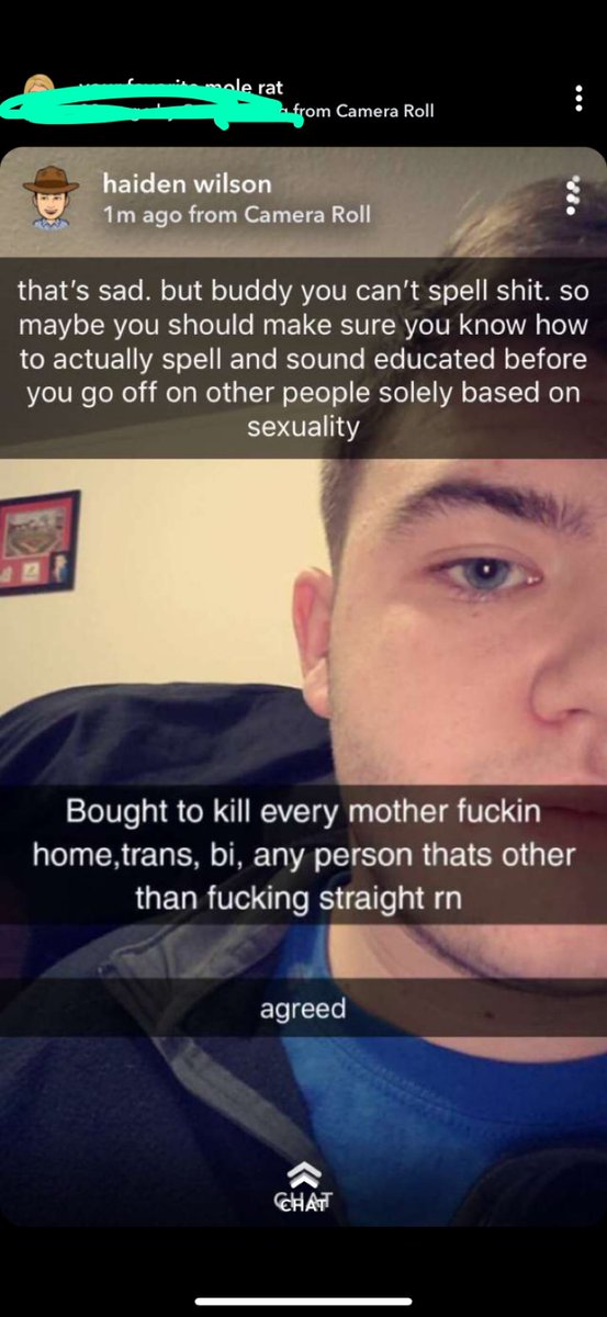 gabewtaylor1's tweet photo. @FoxC6Super and @SeckmanHigh there are two students threatening the lives of lgbt students https://t.co/eX8dBr2XQr