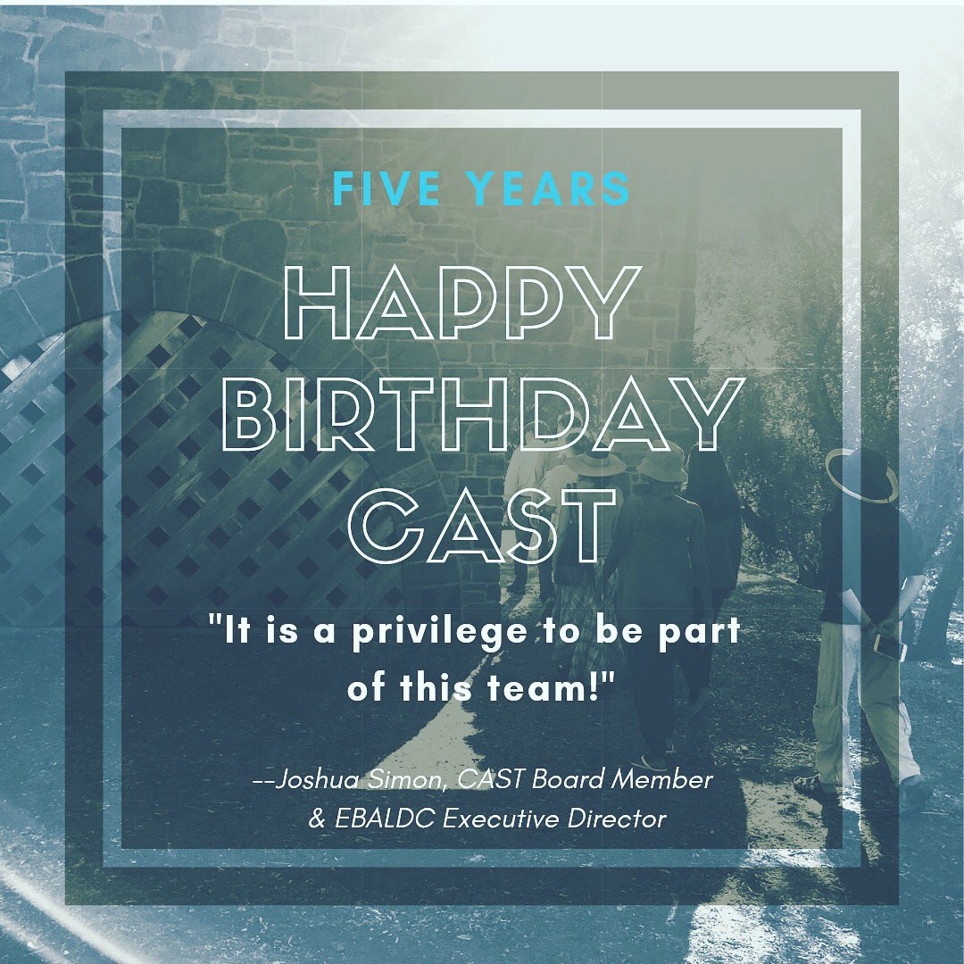 CASTSF's tweet photo. CAST board member and @EBALDC_ED Joshua Simon shares, “I will never forget the day when @NCCLF presented the CAST concept to the @KR_Foundation board. They asked us to step out of the room...and when we returned, asked if we could implement it with a $5 million grant...”
#castsf https://t.co/htoQTLFNM5
