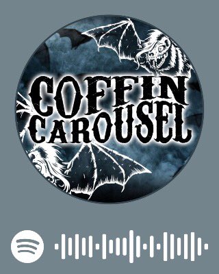 coffincarousel's tweet photo. Use this image to scan & follow @coffincarousel on @spotify 📷🦇🤘🏻 #coffincarousel #doompop #doomrock #doompunk #horrorpunk #horrorrock #melbournebands #melbournerock #melbournepunk #melbournemetal #horrorbands #punkrock #crustpunk https://t.co/xSJlUpOehL