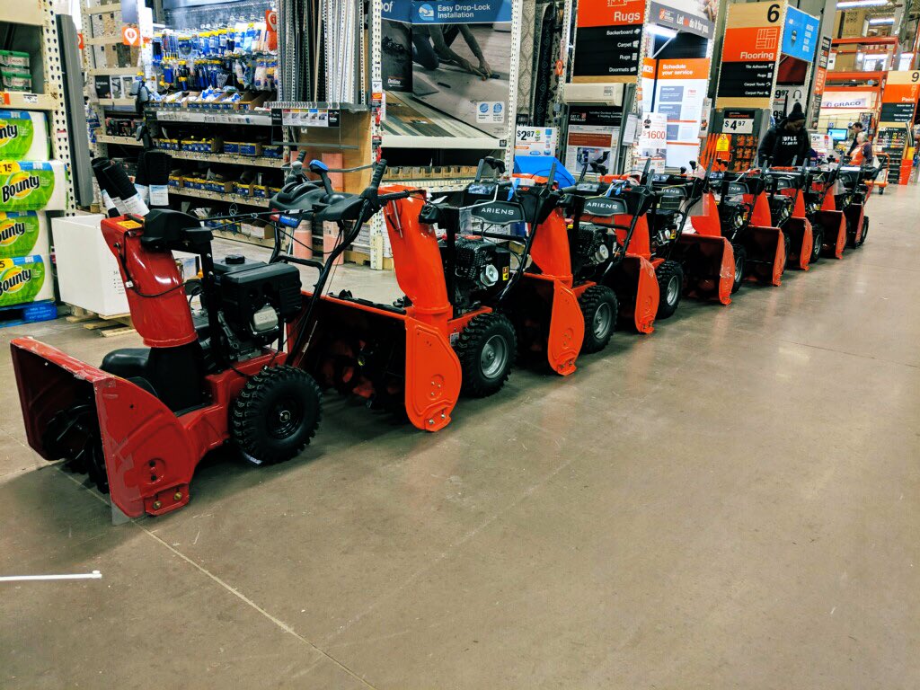 Tashatm4127's tweet image. The last of everything built can’t keep this stuff in stock.  Send more to 4127 #SnowProblem