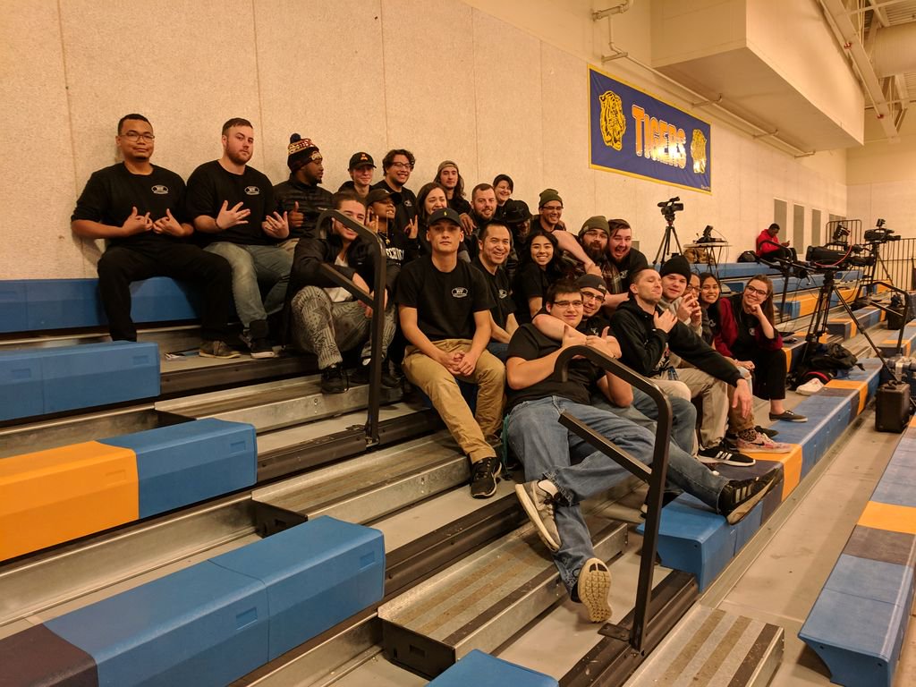 BatesProduction's tweet image. #batesbroadcastvideoproduction #students at it again!  @stadiumhigh for #highschoolhoops.  A first for us!  @batestech #handsonlearning #somuchfun #ourstudentsrock