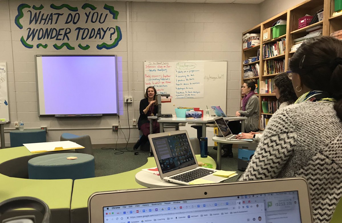McGannMr's tweet photo. Any week with @MaggieBRoberts is an above average week! @barrington220 teachers &amp; coaches were fortunate to enrich our knowledge and application of #learningprogressions #microprogressions #DIYLiteracy &amp; more! Thank you, Maggie! https://t.co/CidxtcvlrE