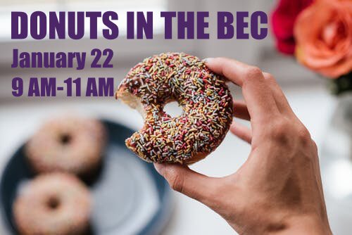 SHRMatLSU's tweet image. Do(nut) miss us in the BEC in January 22! From 9 a.m.-11 a.m. we’re giving out donuts hope to see you there! #SHRM #LSU #GeauxTigers