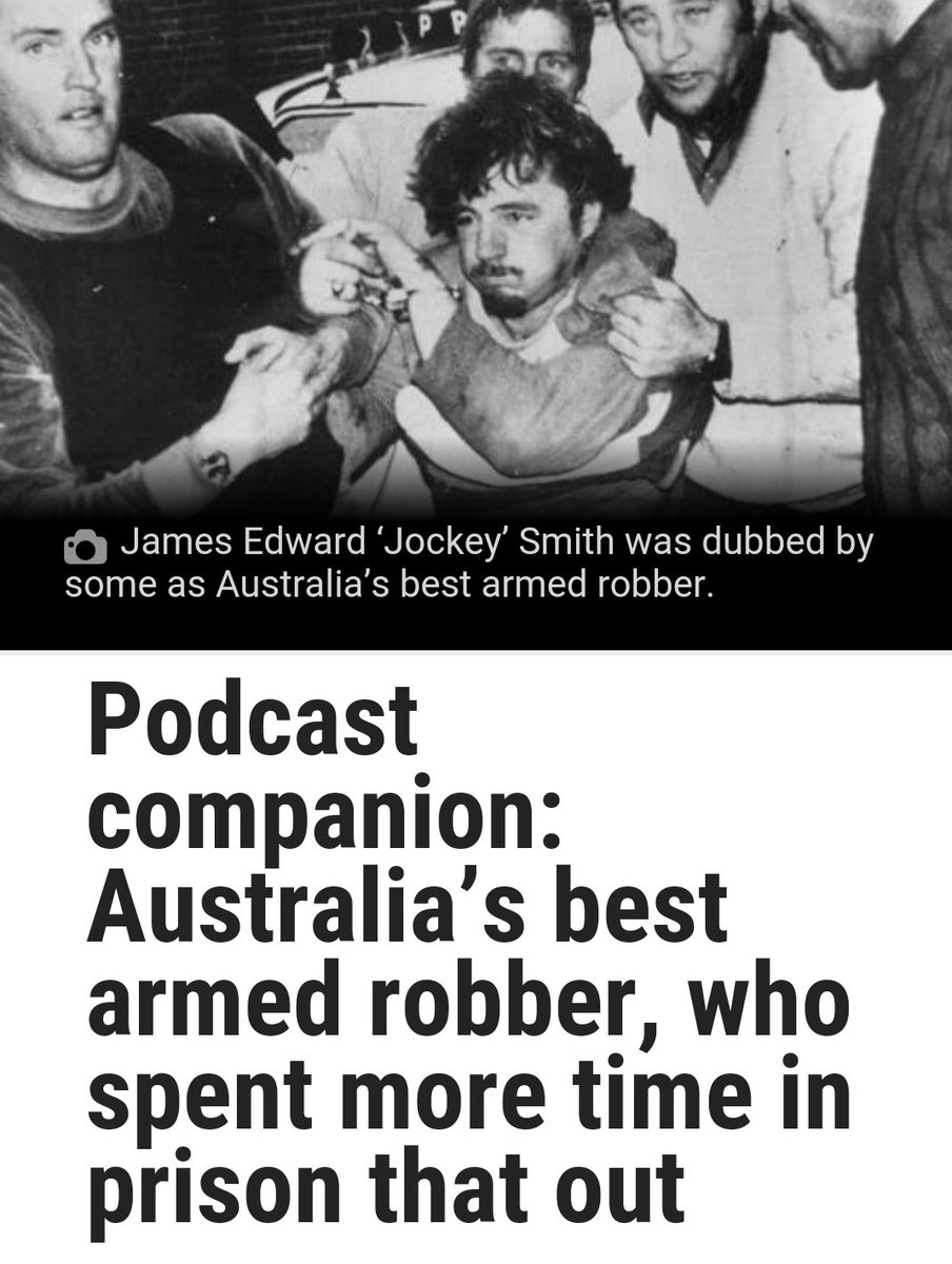 AfterGrogBlog's tweet photo. If Jockey was Australia's best armed robber, surely he would not have spent so much time in jail, would not have botched so many robberies, and ideally, would never been heard of. #DefineBest https://t.co/mTfmPb8gcB