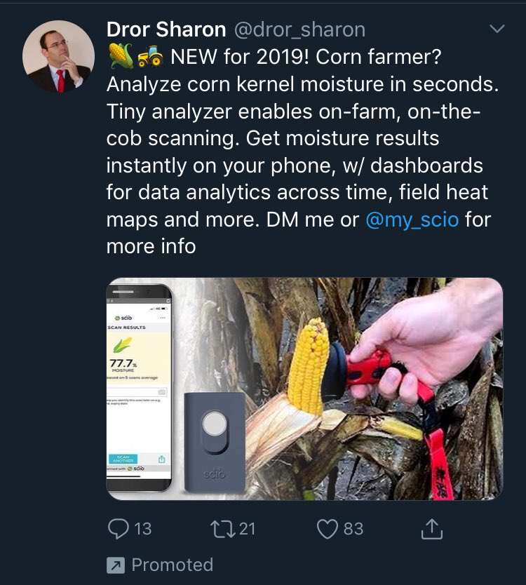 KentJGriffith's tweet photo. @sarahdcady I feel like you'll appreciate the level of Midwest in this Twitter ad that showed up on my feed #cornscience https://t.co/RFlICyYBDv