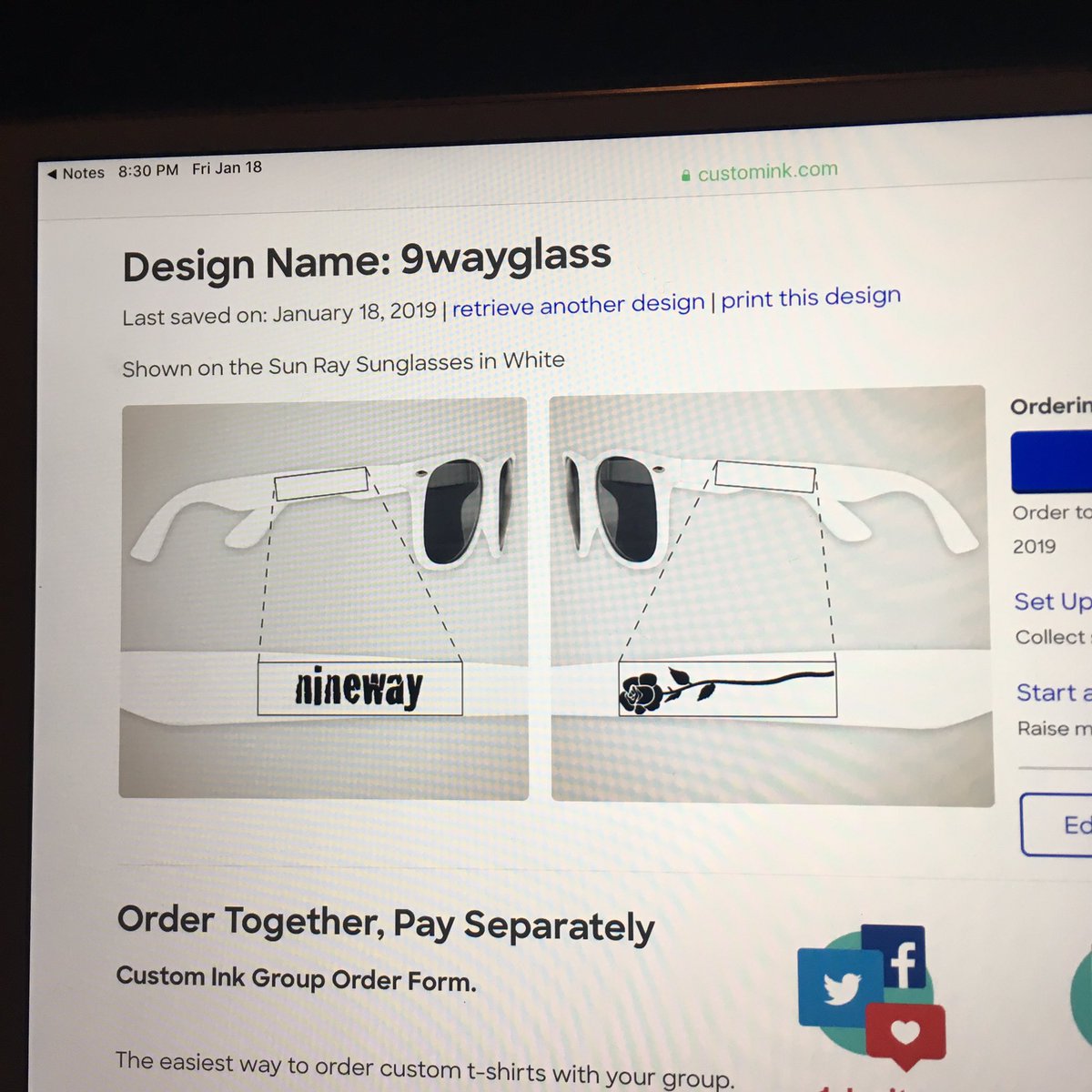 _holoedge's tweet photo. #nineway has me out here making merch and she’s lookin good i think 👀 https://t.co/VfACMlID2m
