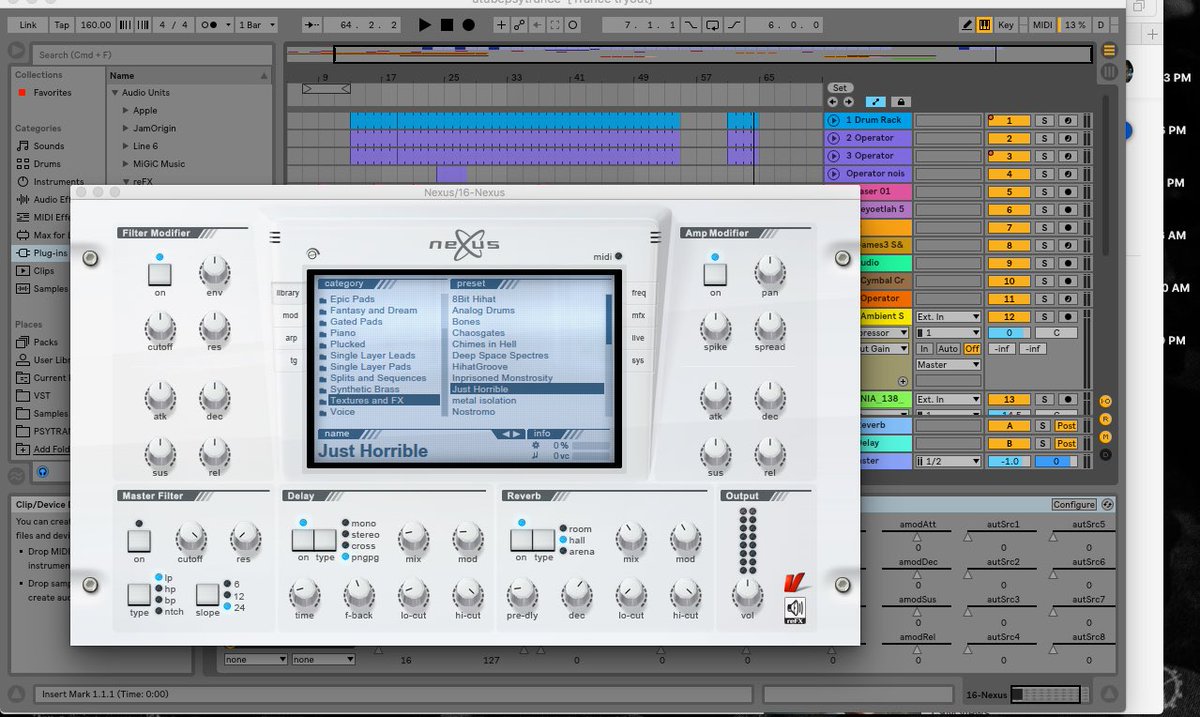 Hector_picante's tweet photo. Acá está un poco de felicidad;
#JamOrigin + #Nexus = Midi Guitar synth
#Ableton10 https://t.co/7NDlnadQSR
