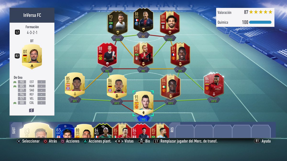 juliandb93OK's tweet photo. Con este equipo se arranca un nuevo FUT Champions. A ver que tal va... https://t.co/AmqQ1UNh6o