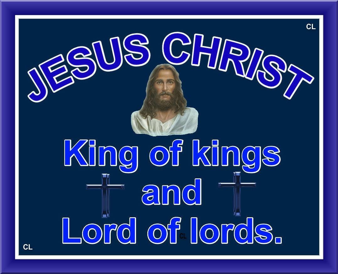 ( Revelation 19:16 KJV ) “And HE hath on HIS Vesture and on HIS thigh a Name Written, KING OF kings, AND LORD OF lords.”!! Jesus-Yeshua Christ-Messiah is KING of kings and LORD of lords, HE is the ALPHA and OMEGA Hallelujah and Maranatha!! ( kristiann1.com/2013/09/06/jc/ )!!✝️🇺🇸🇮🇱❤️