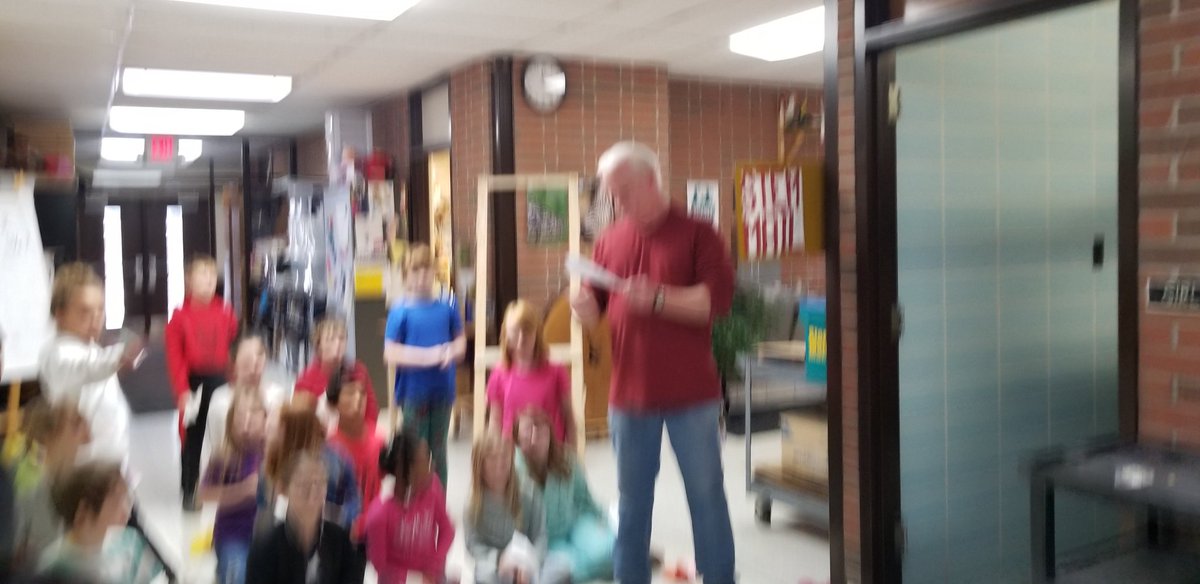 SwalesKelly's tweet photo. Even our staff can't resist an old fashioned paper airplane challenge! @dieckk5 @swartz_creek https://t.co/BqNPsWReLC