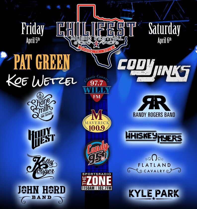 Candy95's tweet photo. The moment you’ve all been waiting for...the 2019 Chilifest Lineup! https://t.co/G45SuPe53j
