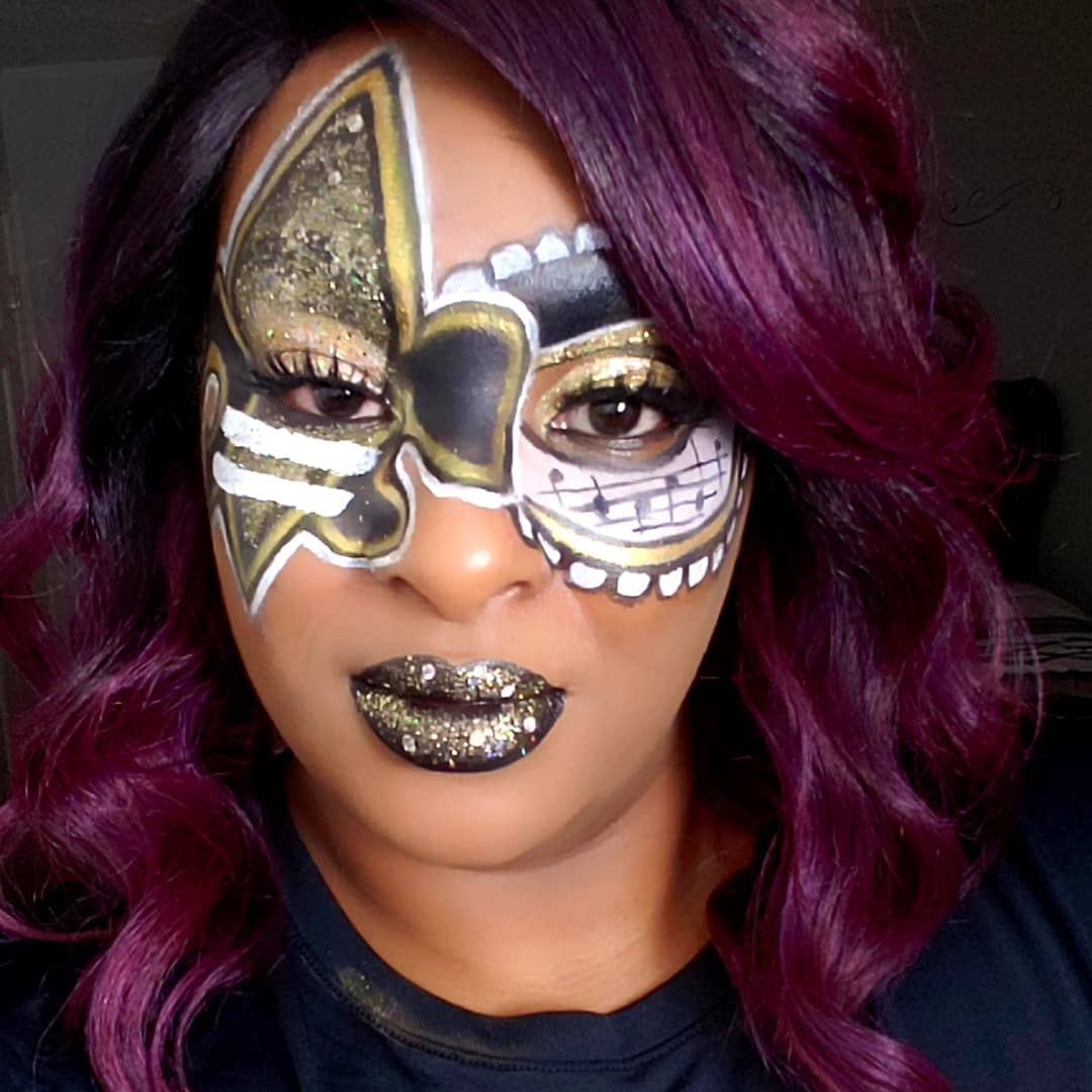 MakeupbyTy's tweet photo. #WhoDat #WhoDatFriday #Saints #SaintsRiseUp https://t.co/2GxyVHJRtA