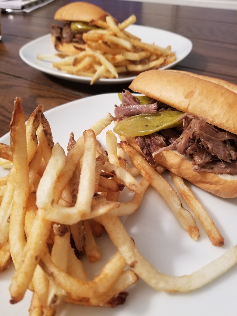 Italian Beef, hand cut fries