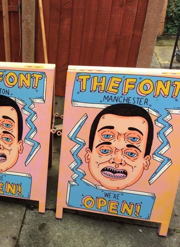 The Font, MCR tweet media