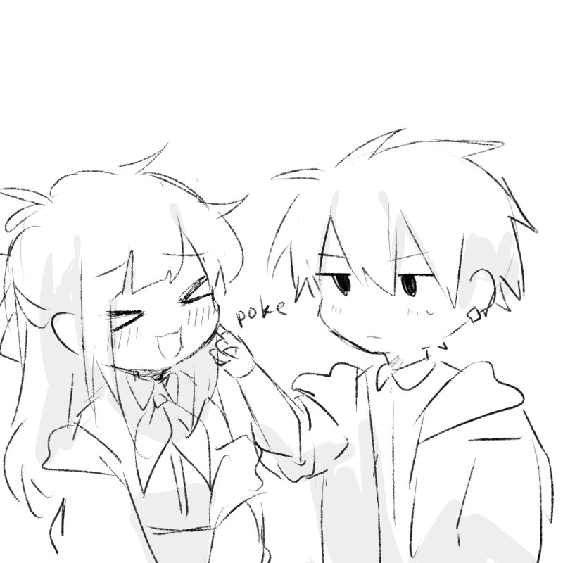 poke ur gf on the cheek 