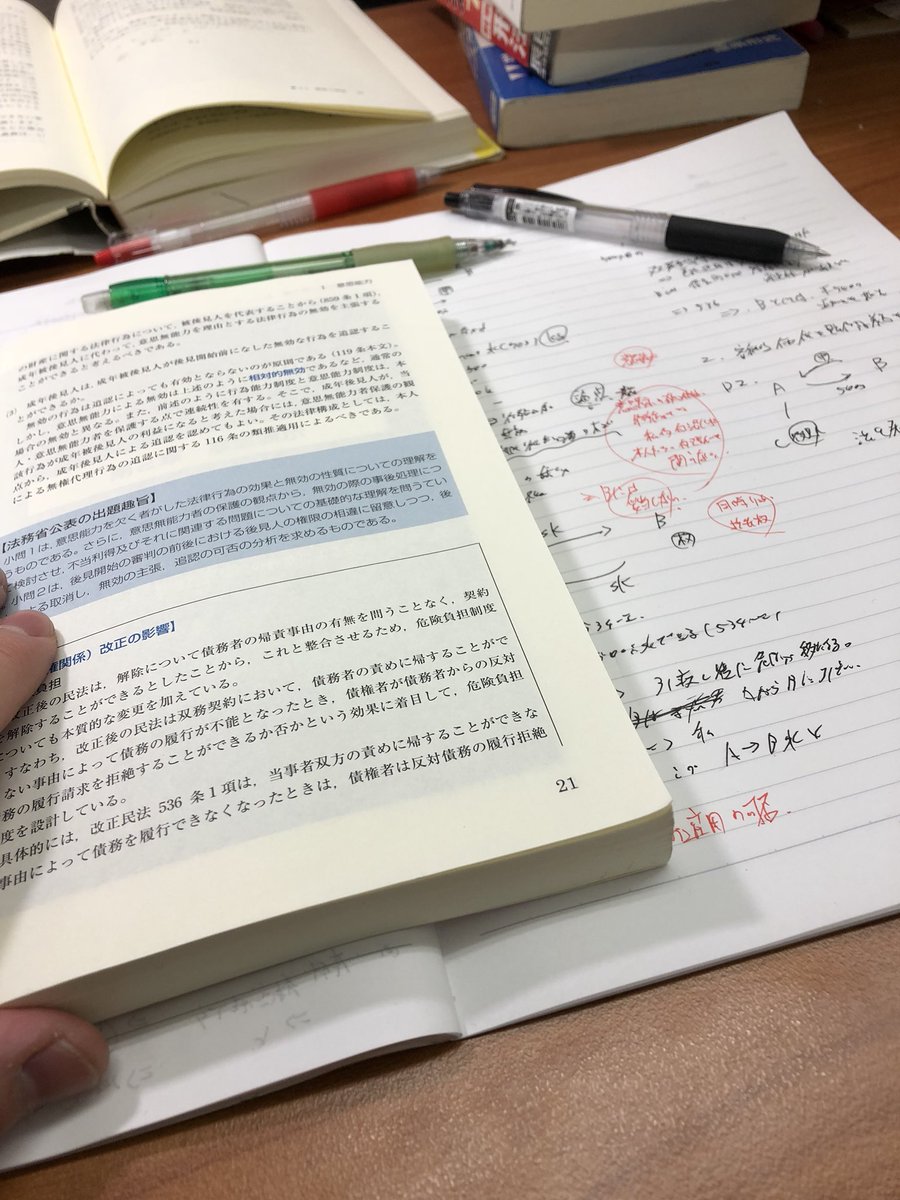Masa 民法の対策を択一に集約しつつ Newえんしゅう本を使って旧司を解きまくります 合格思考民法は数少ないので こちらをメインで使ってます 目標は主張の整理のフレームワークを作り上げることです