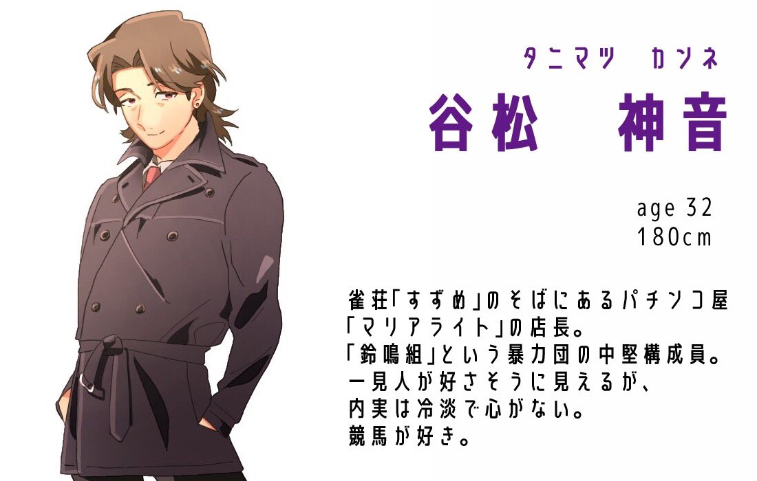 202labo's tweet photo. キャラクター紹介①
#GambleR #ギャンブラー #博徒 https://t.co/XMP7uy4TdY