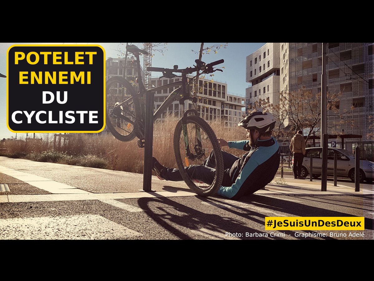 Le potelet ennemi du cycliste
cc @VelociteMtp @montpellier_ @Montpellier3m
Merci à @aurorologue pour sa photos et la communauté #JeSuisUnDesDeux