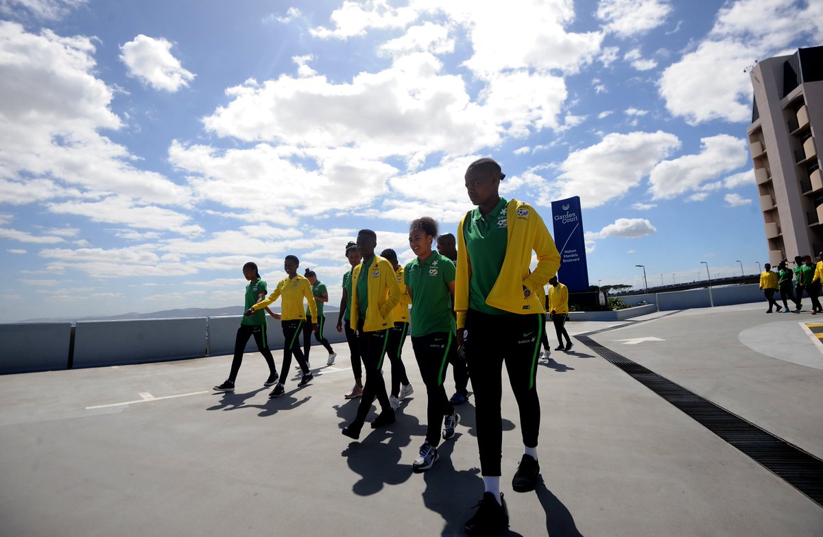 Ladies look relaxed and ready for the game @Banyana_Banyana @SAFA_net @CapeTownStadium #formamawinnie #safa #soccer #supportourgirls #sasol