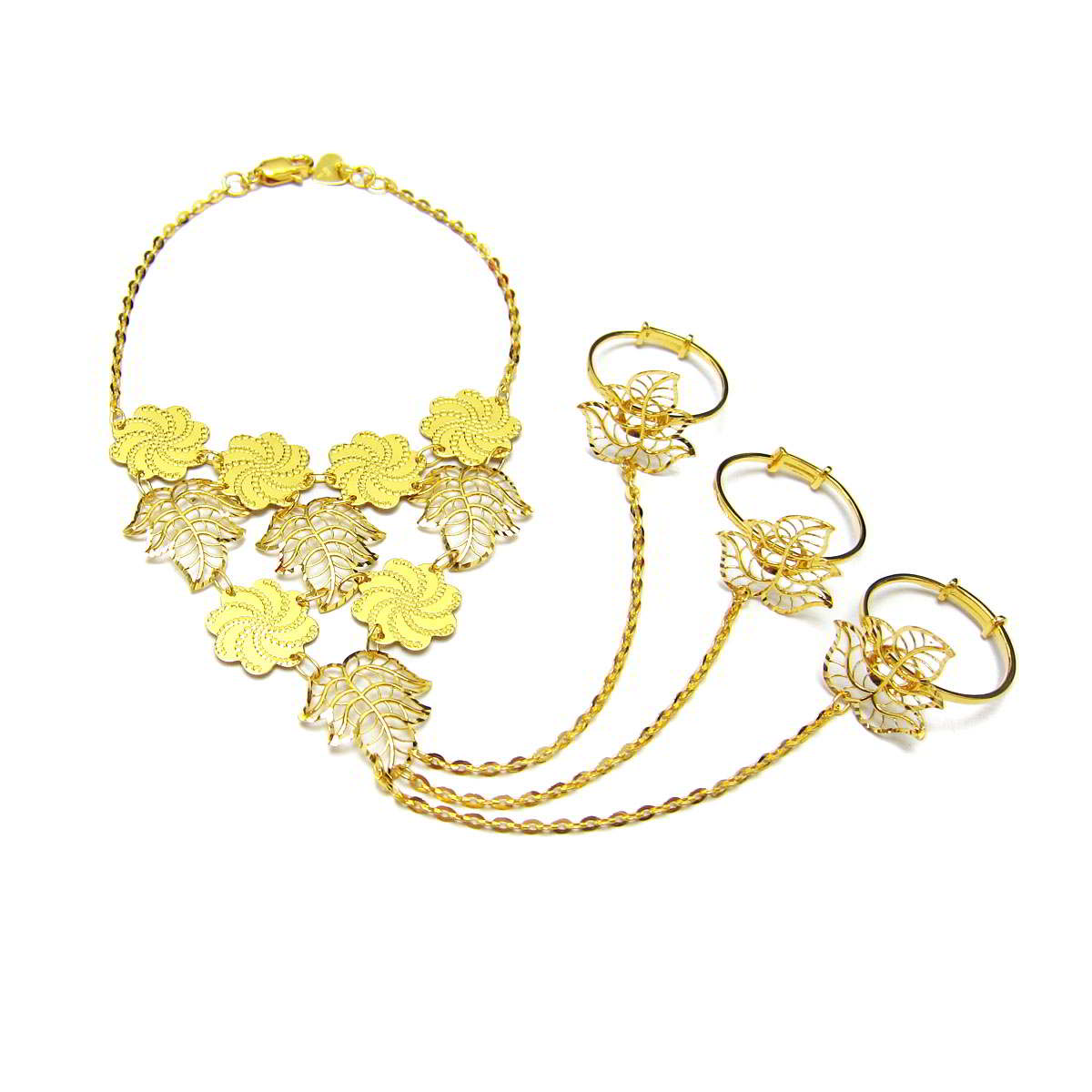 BB_SGB_AJ_10(3) 18K/21K/22K Gold Bracelet 15.3gm specjewellery.com/products/brace… #specjewellery #lightweight #lightweightjewelry #3dmodeling #handmadebot #bahrainluxury #18karats #arabgold #21karatgold #22kgold