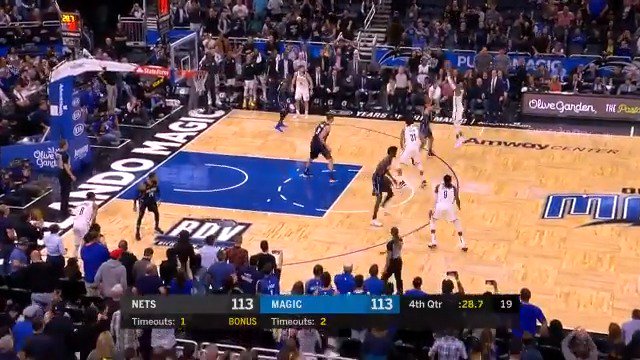 The @BrooklynNets storm back from 21 down to beat @OrlandoMagic in a fantastic finish down the stretch! #WeGoHard