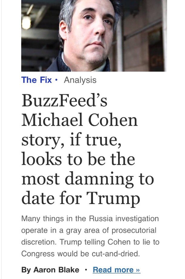 What most interesting about #Buzzfeed's #RussiaGate #Mueller #FakeNews story is how the MSM chorus line @washingtonpost still continue to amplify the story even though we all know it's fraudulent...