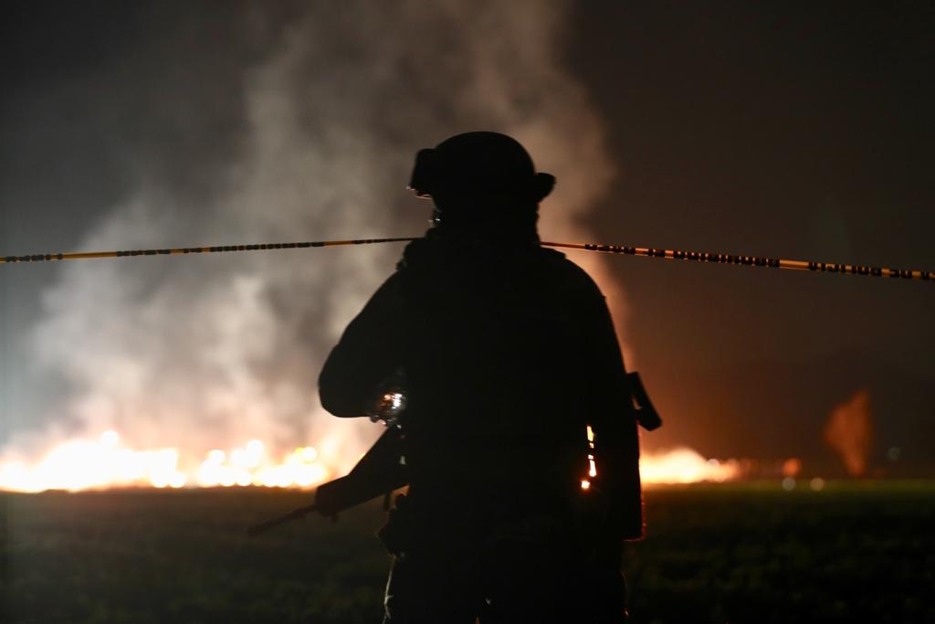 Explosión en toma clandestina en Tlahuelilpan, Hidalgo / Twitter