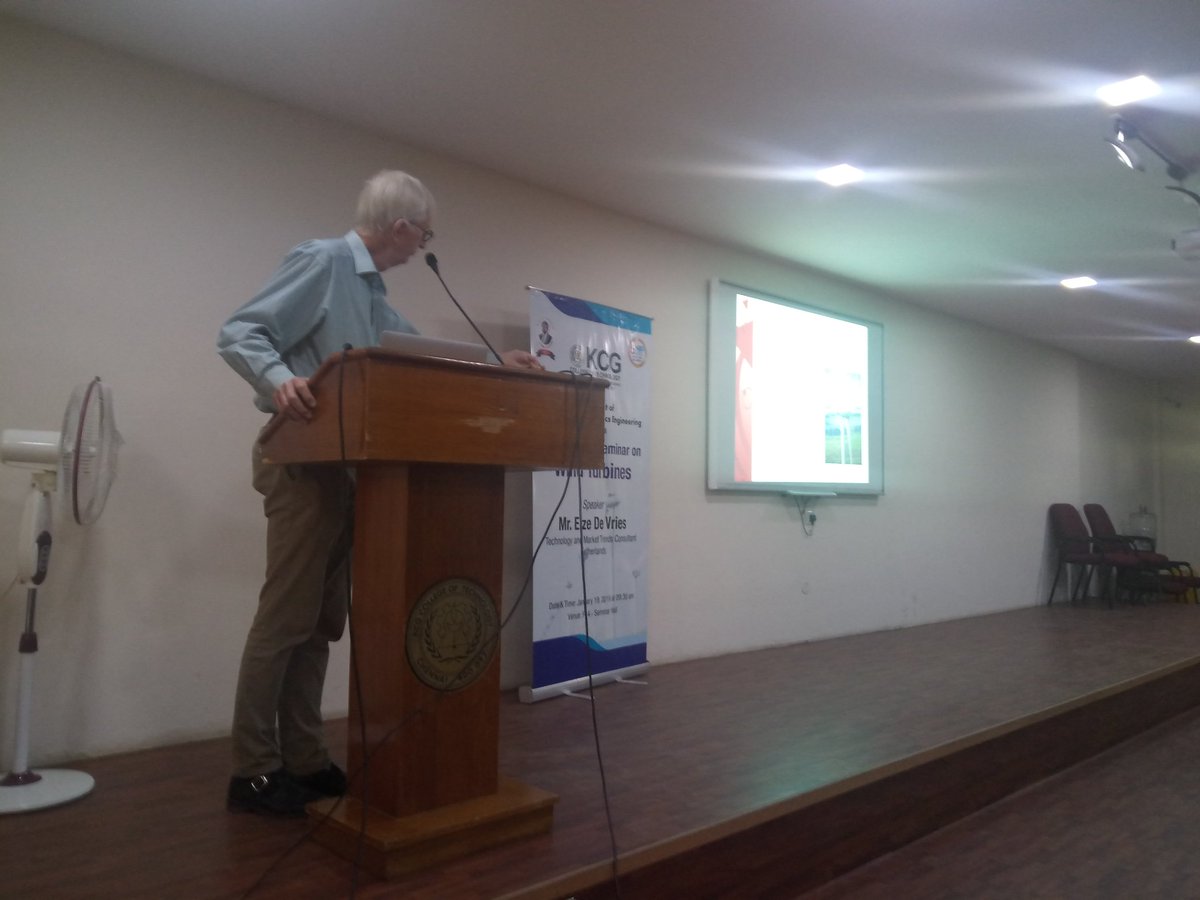 RamyaReddy012's tweet photo. #KCGCollegeOfTechnology @KCGEEE organised , A International Seminar on Wind Turbine @WindEnergyTechs,Mr.Eize de Vries,Technology and Market trends Consultant,Netherlands was Speaker. Practical Insights about onshore&amp;offshore wind turbines was shared @KCGtechnology @deiva_sundari https://t.co/uzIT8UGE6r