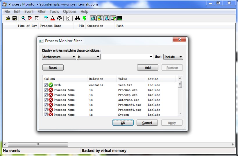 chenshaoju's tweet image. 如果你怀疑某个应用会偷偷访问你的特定文件，可以使用微软的 Process Monitor 进行跟踪： docs.microsoft.com/en-us/sysinter… ，只需要在过滤器（Filter）中设定 path 包含想要跟踪的文件名（比如 gui-config.json ），然后一直开着就行。但是注意，此方法仅针对文件访问，被直接读内存的话则无法监测到。