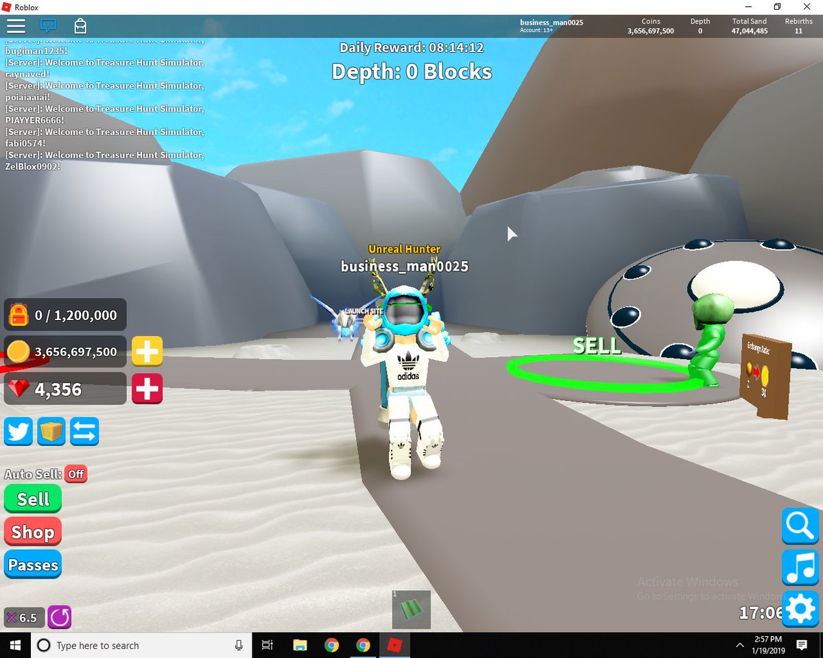 Roblox Treasure Hunt Simulator Glitch