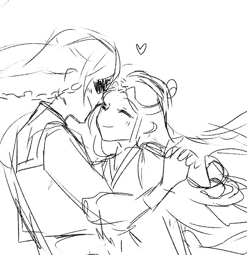 Sneaky peaky/// I'm drawing them dancing and they're so cute I'm so energized!!
Hc is 100% complimenting his dianxia for amazing dancing skills while XL is laughing and enjoying time w his hubby 🥰❤️❤️