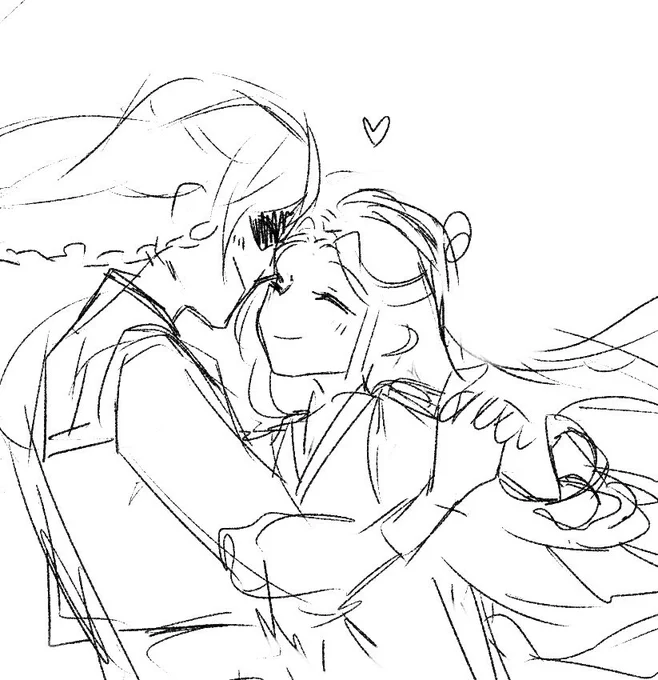 Sneaky peaky/// I'm drawing them dancing and they're so cute I'm so energized!!

Hc is 100% complimenting his dianxia for amazing dancing skills while XL is laughing and enjoying time w his hubby 🥰❤️❤️ 